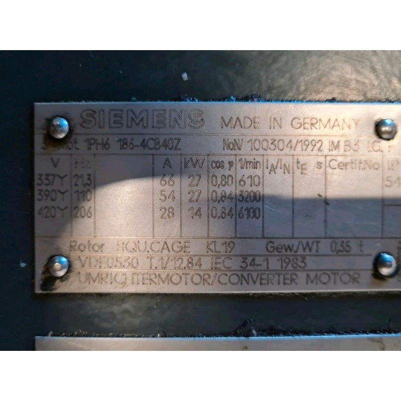 CNC Spindelmotor Siemens 1PH6186-4CB40Z für CTX400